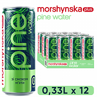 Напиток безалкогольный МОРШИНСКАЯ плюс Pine Water Мята 0.33 л (ж/б)